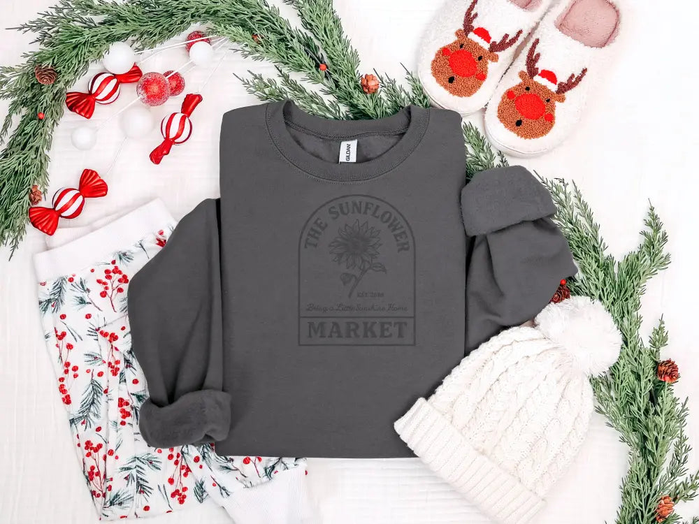 Ugly Sweater YW - Small / Charcoal Crew