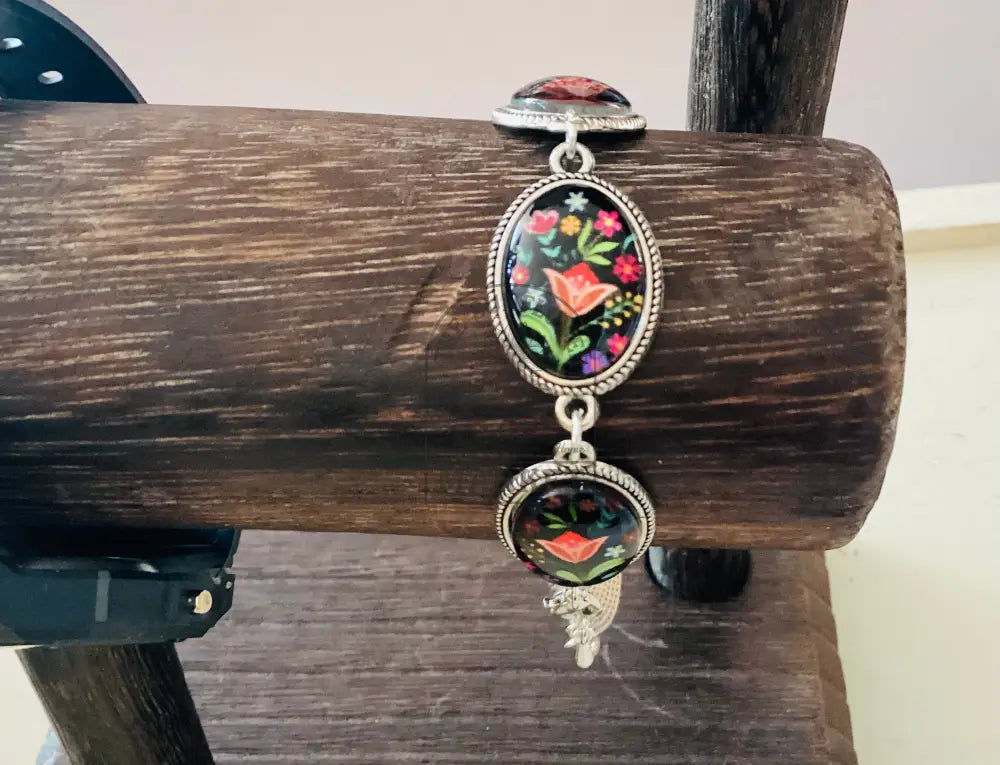 Bracelet - Floral Oval