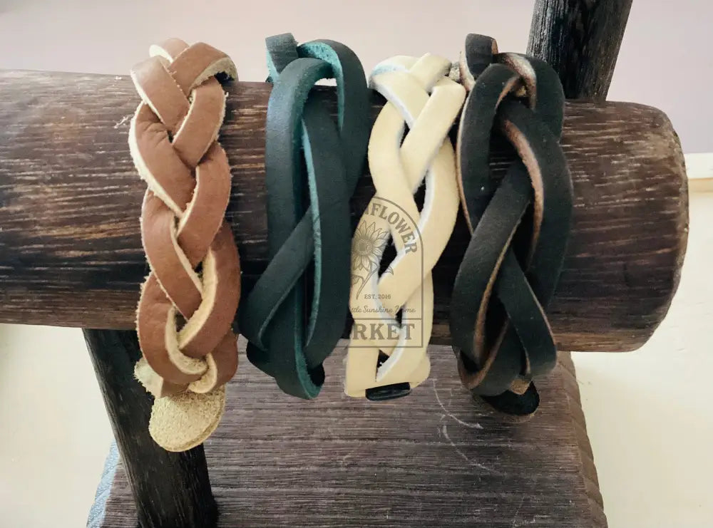 Bracelet - Leather Braided