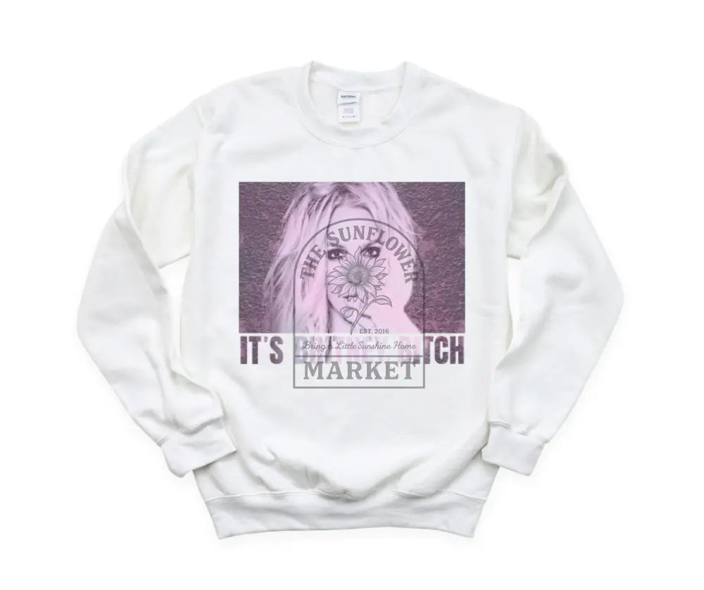 Britney Bitch - Small / White Crew