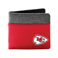 NFL Kansas City Chiefs Pebble Bi-Fold Wallet: Light Red