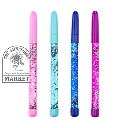 Celestial Stars Glitter Wand Ballpoint Pens - Tub of 24