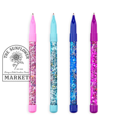 Celestial Stars Glitter Wand Ballpoint Pens - Tub of 24