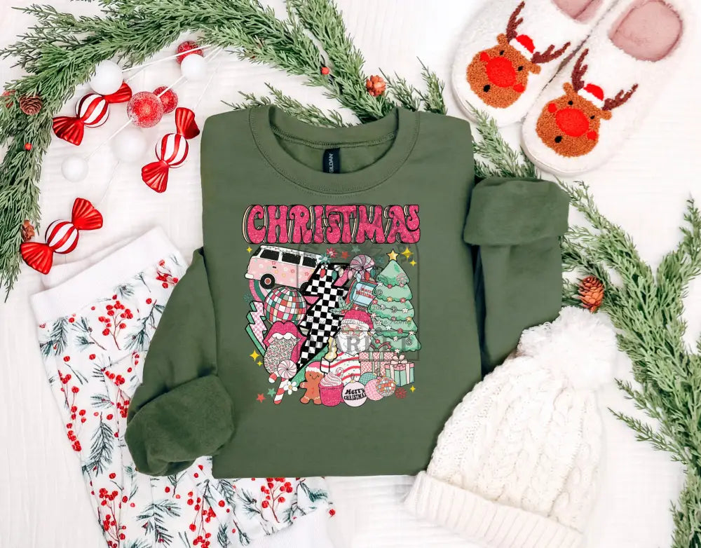 Christmas Collage Pink