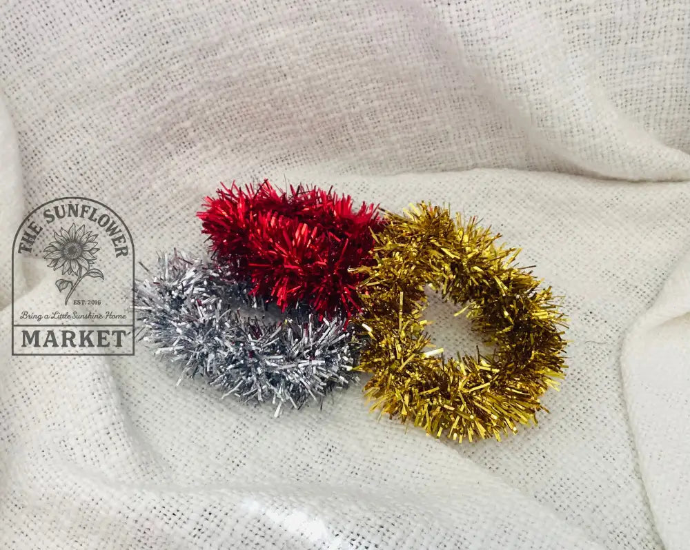 Christmas scrunchies - Tinsel