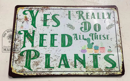 Clearance - Need Plants/Metal Sign