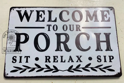 Clearance - Porch Sign/Metal Sign