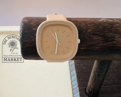 Clearance - Tan Watch w/o Numbers