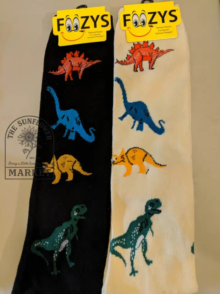 Dinosaur socks - Black