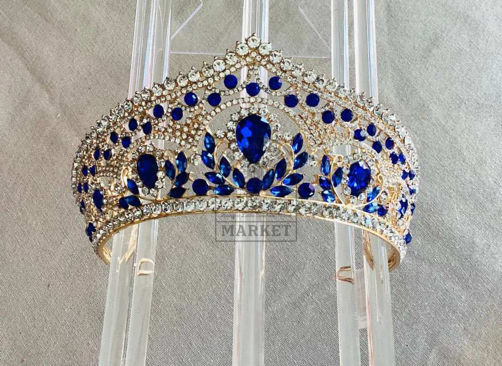 DL-4 Tiaras - Blue and Gold