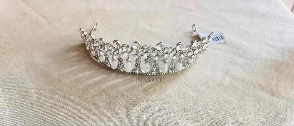 DL-4 Tiaras - Silver Pearls