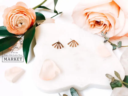 Earrings - Gold Plated Geometrict studs