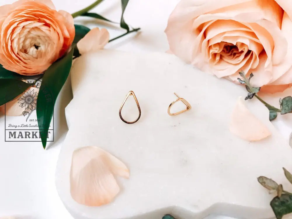 Earrings - Gold Plated SS Teardrop