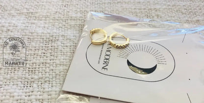 Earrings - Huggie Hoops W CZ