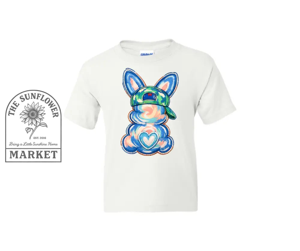 Easter Bunny Blue - graphic tees