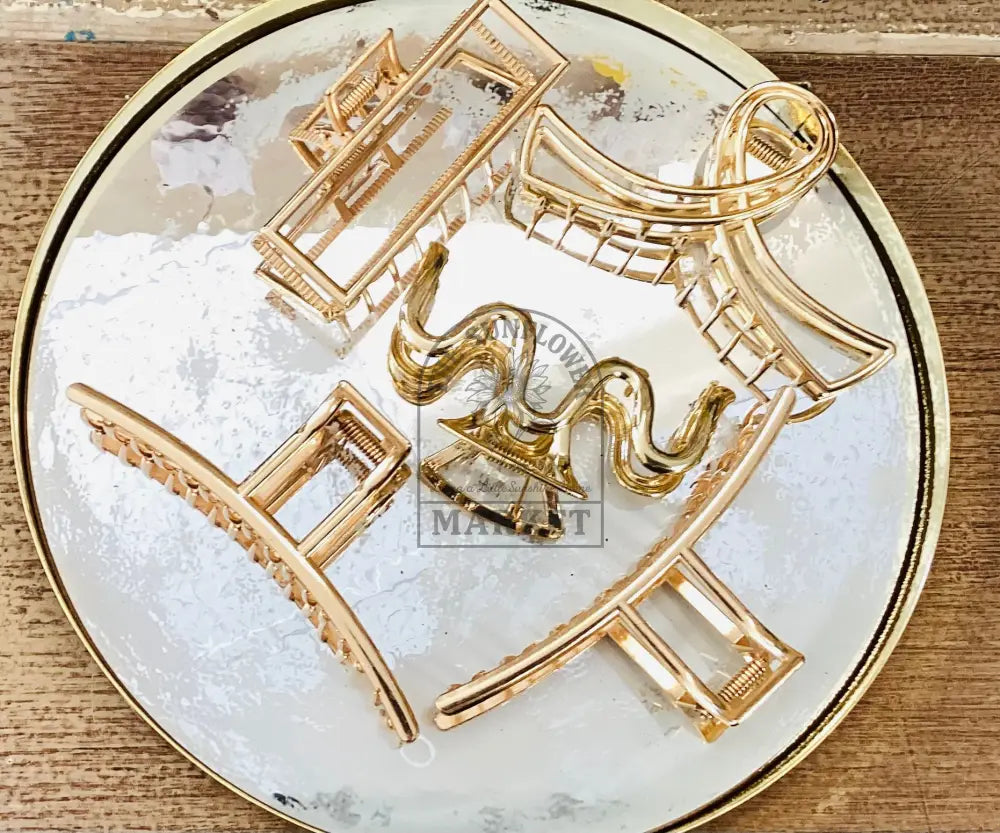 Gold Claw Clip