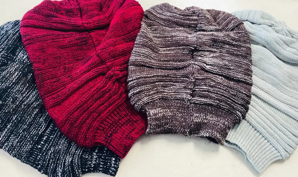 Hats - Slouch knit hat/brown