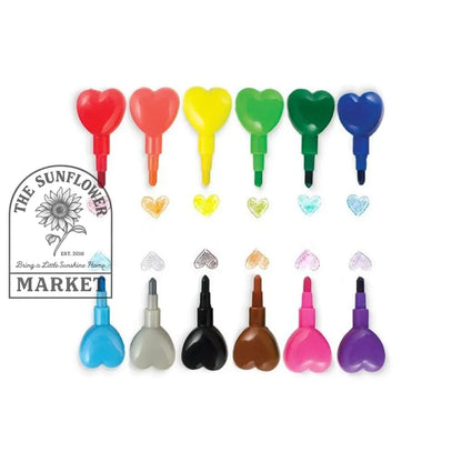 Heart to Heart Stacking Crayons