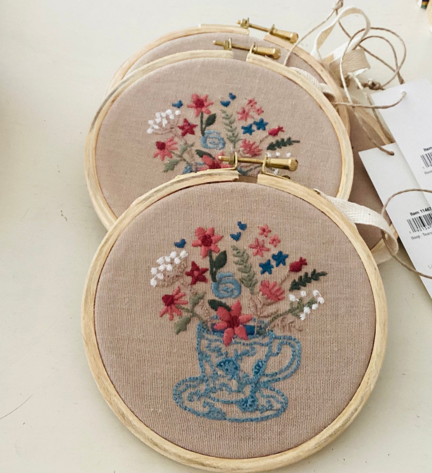 5in Floral Embroidery Hoop