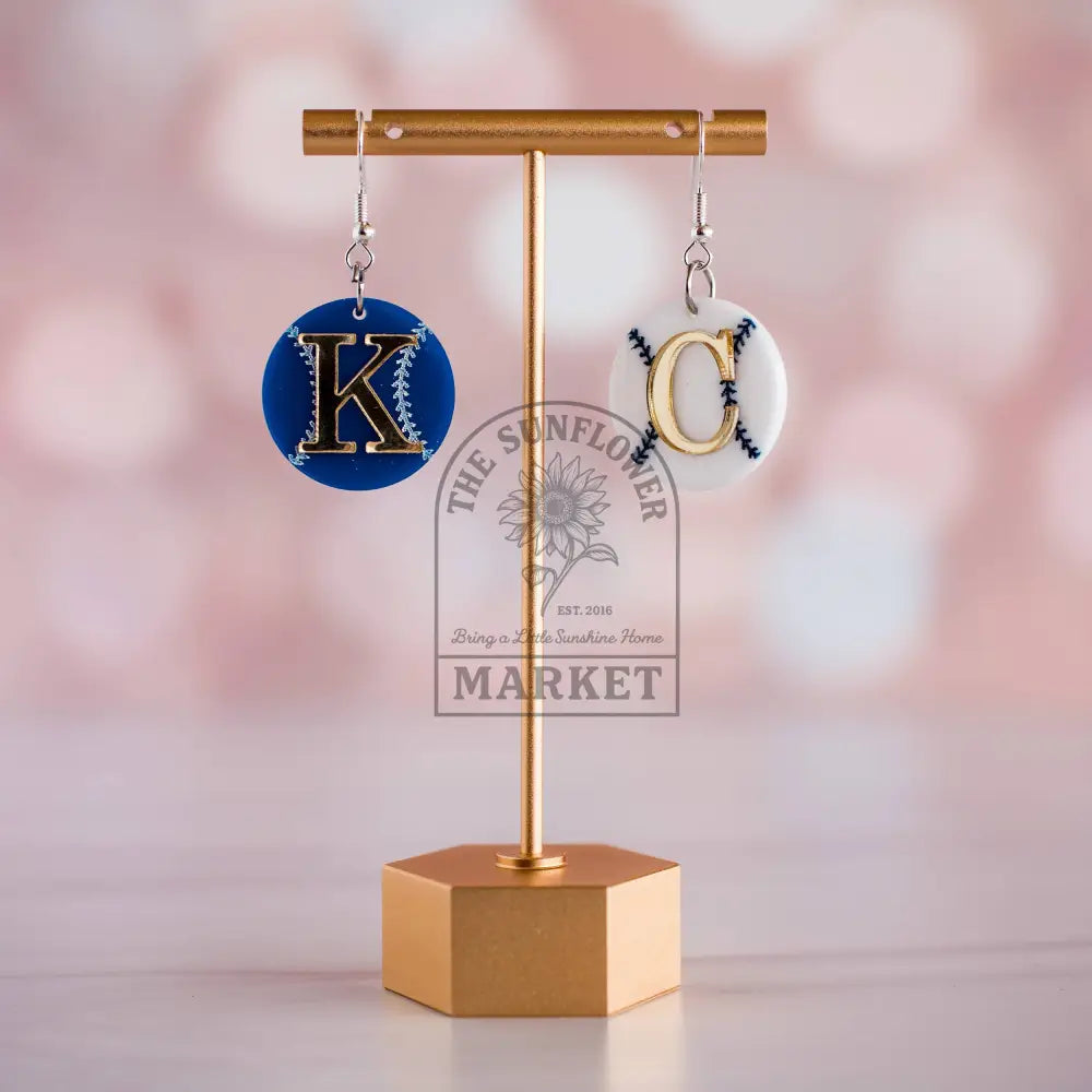 Kansas City Baseball Petite KC Double Layered Duo Dangles