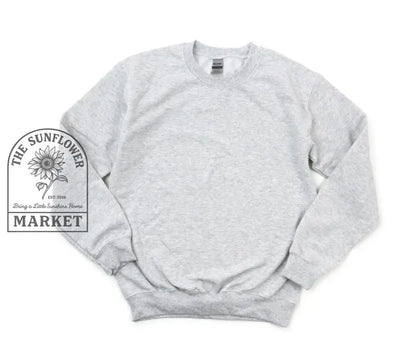 Kansas City Navy Check - Small / Sport Grey Crew