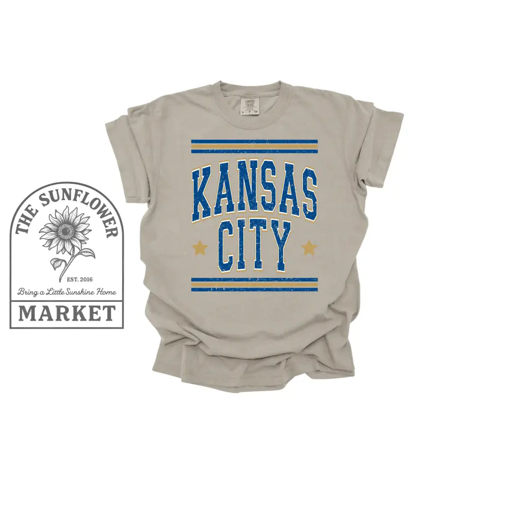 Kansas City Vintage Stars Blue Oversized