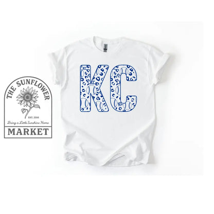 KC Baseball Leopard Blue
