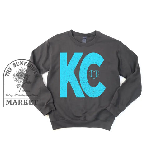 KC Heart Bright Blue