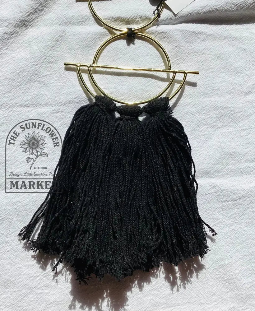 Macrame - Mini Geometric Black