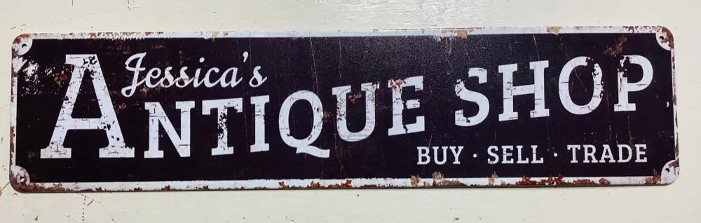Metal signs - Antique Shop