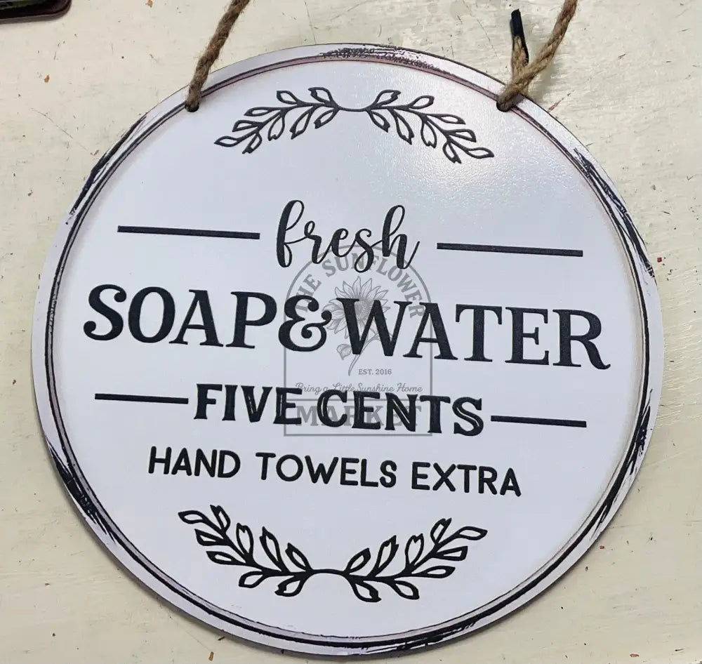 Metal signs - Bathroom Sign