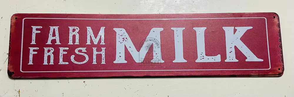 Metal signs - Farm Fresh Milk