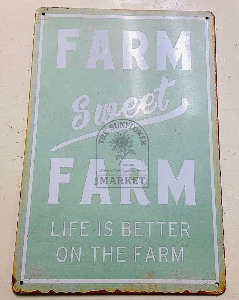 Metal signs - Farm Sweet Farm