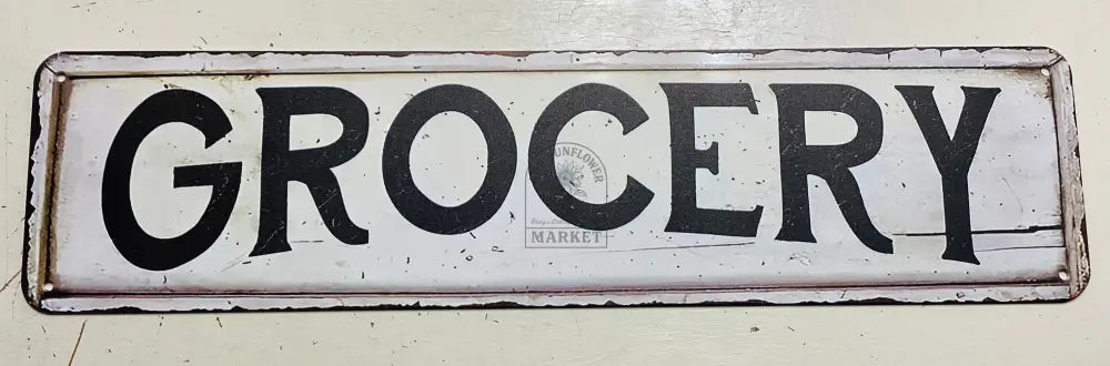 Metal signs - Grocery