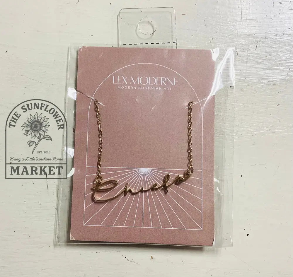Necklace - SS Cursive Chiefs