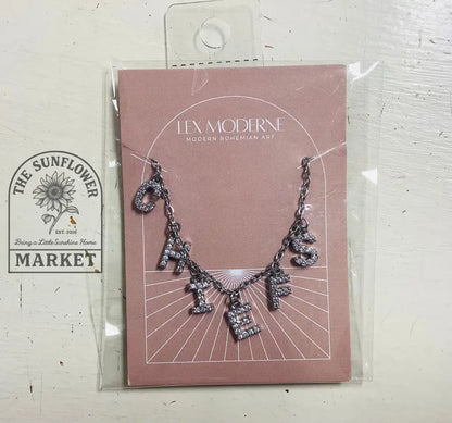 Necklace - SS CZ Chiefs