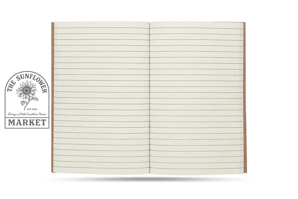 Notorious RBG Kraft Notebook With 60 Lined Sheets