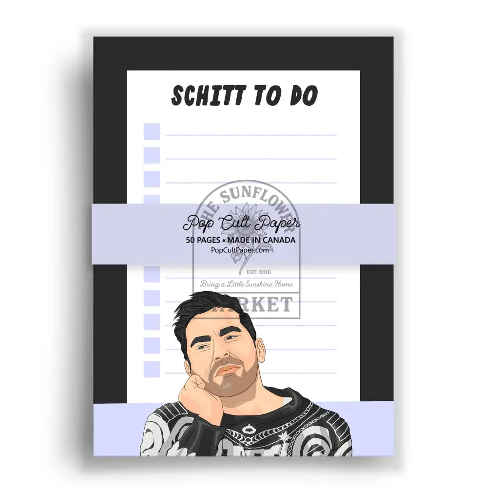 Schitt’s Creek Funny To Do List Notepad Pop Culture Planner