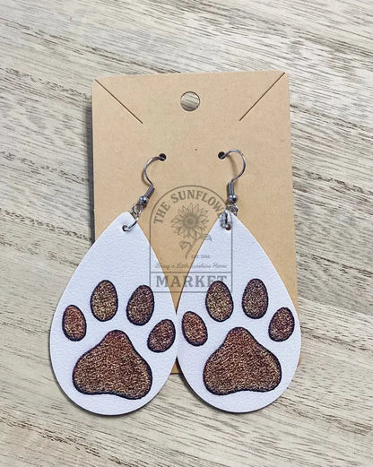 SD2/Earrings - Dog paw