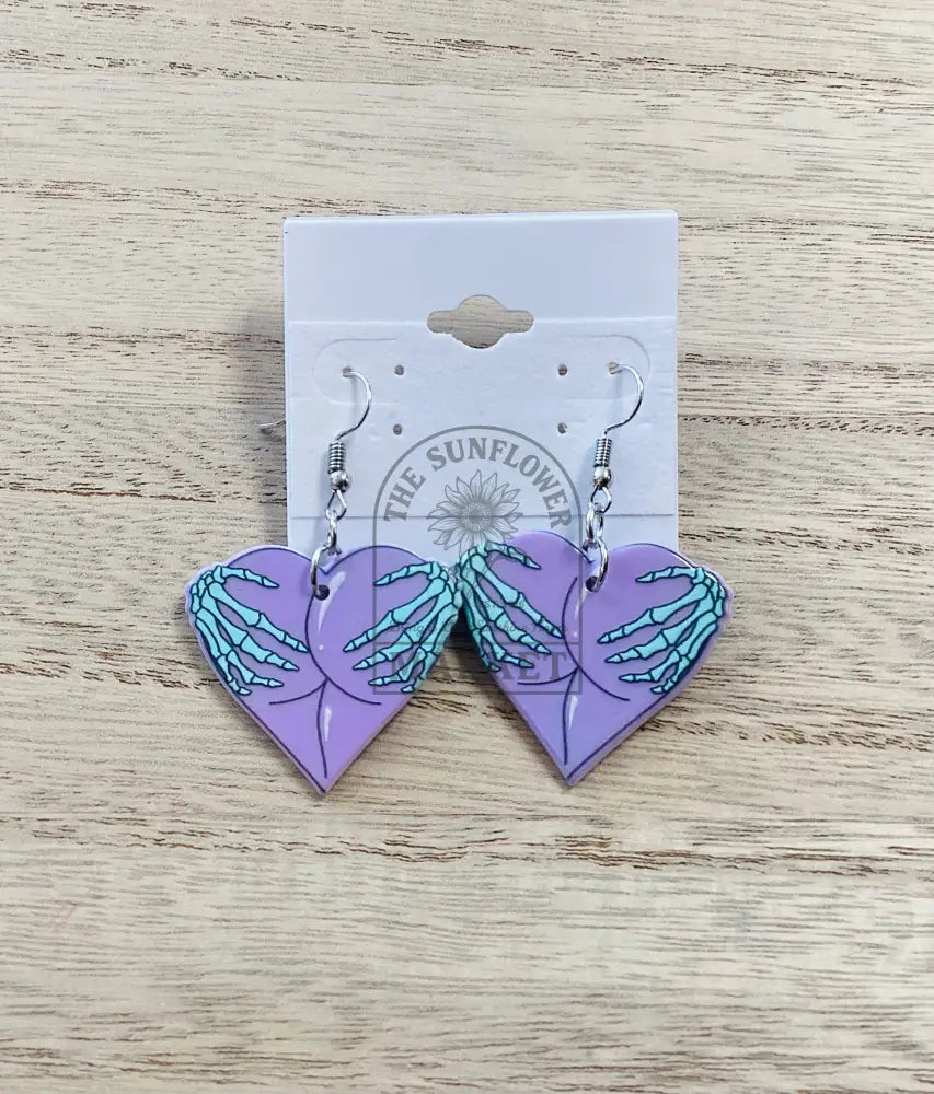 SD2/Earrings - Purple buns