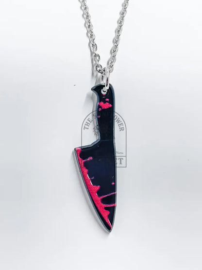 SD2/Necklace - Black Chefs Knife