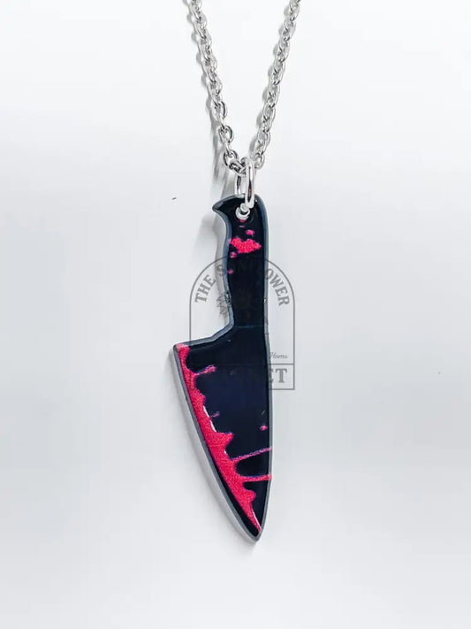 SD2/Necklace - Black Chefs Knife