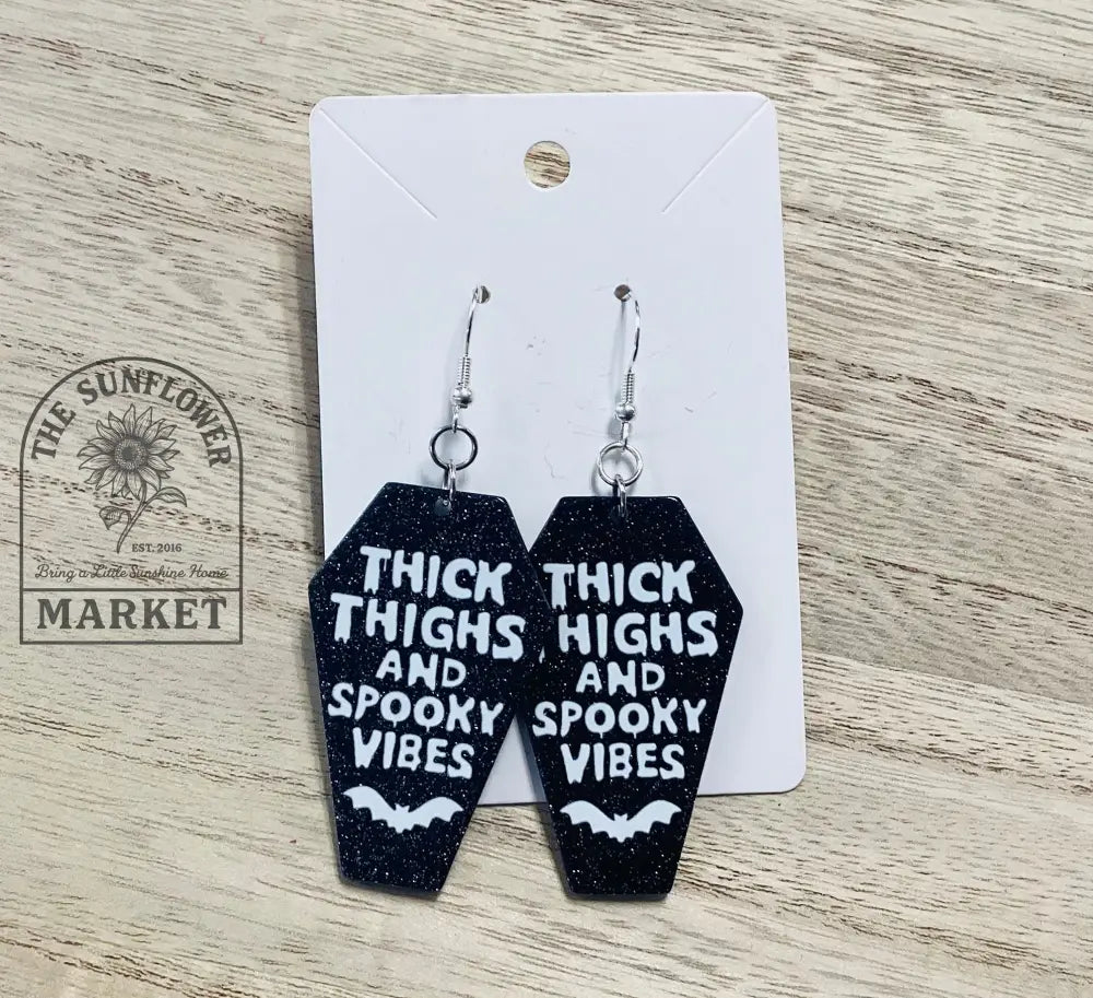 SD3/Earrings - Thick thighs coffin