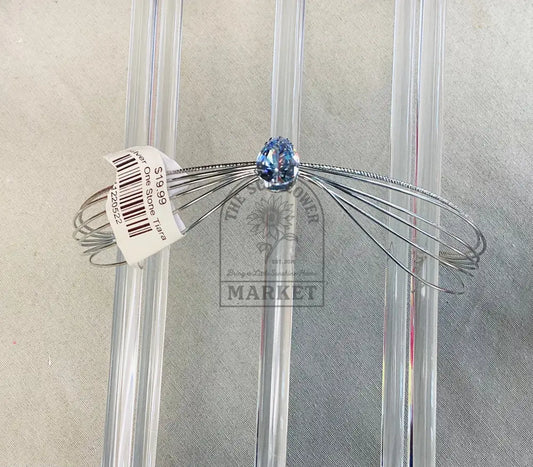 Silver One Stone Tiara