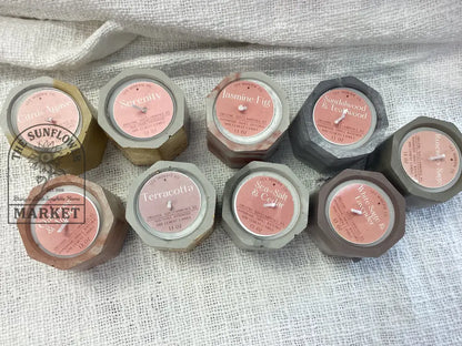 Small Cement Candles