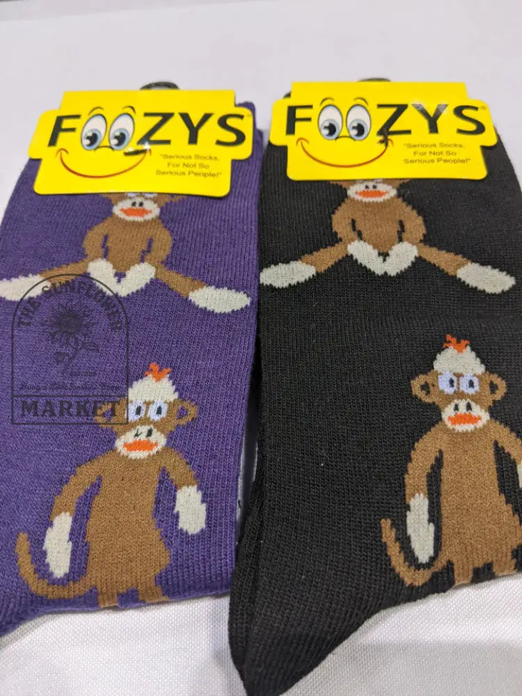Sock monkey socks - Black