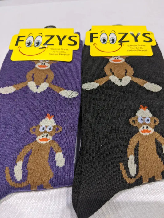 Sock monkey socks - Black