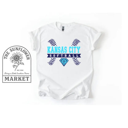 Softball Stitches and Ribbon