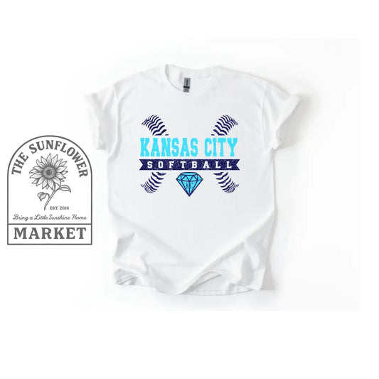 Softball Stitches and Ribbon