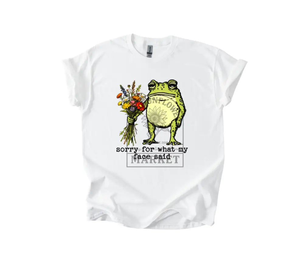 Sorry For What My Face Said Frog